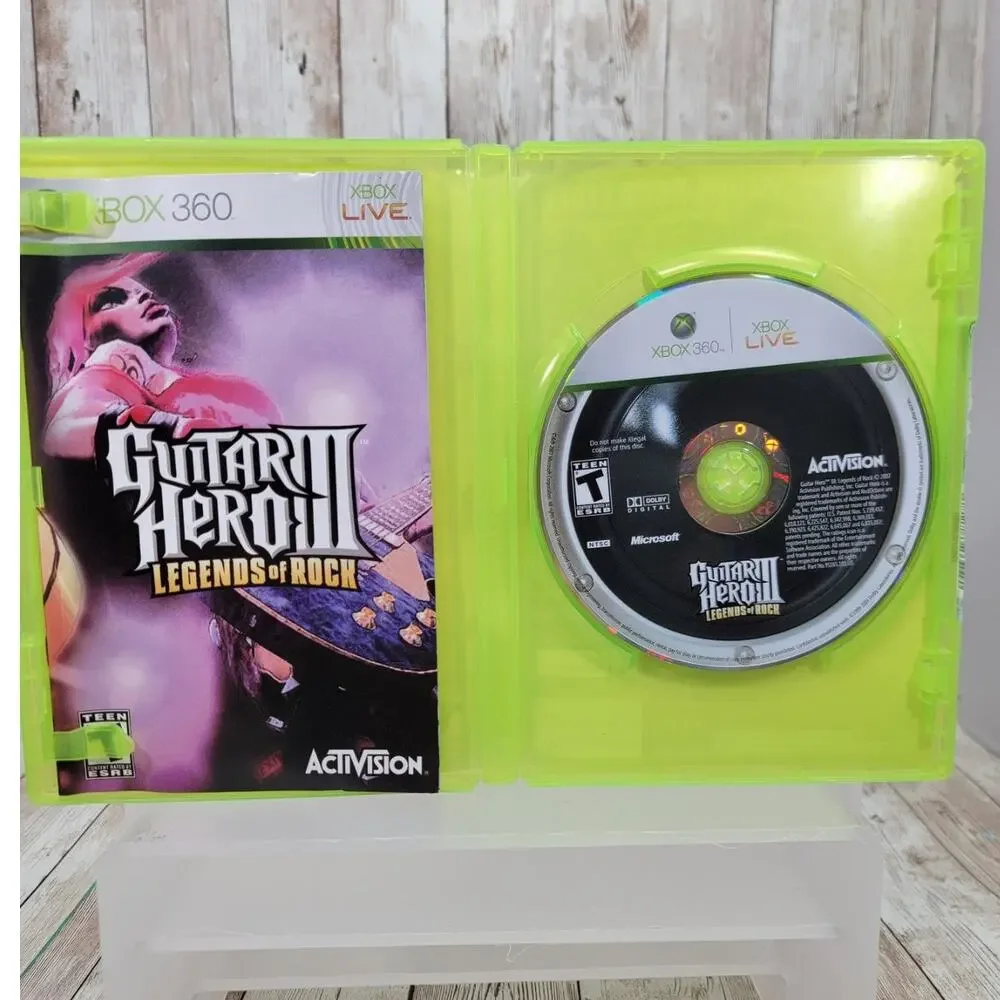 Guitar Hero 3 III: Legends Of Rock (Xbox 360) Complete CIB